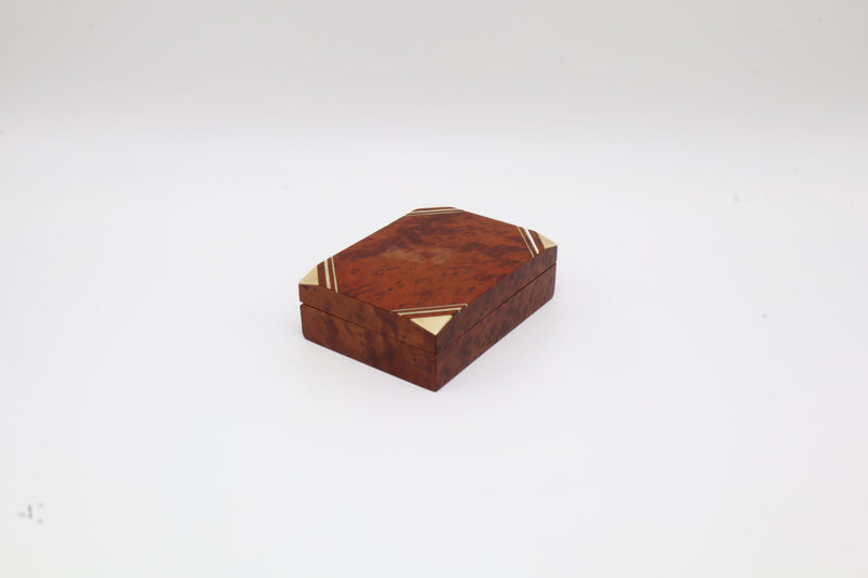 Mid-Century Italian Noble Hardwood Box (1950s-1960s) by Forma Finds | The Oblist