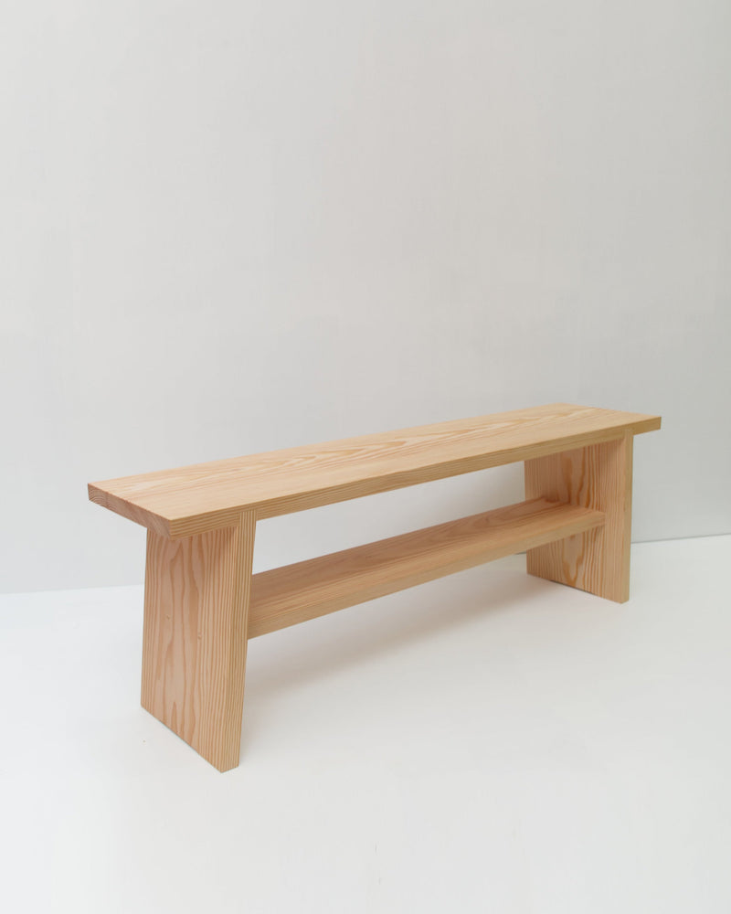 A' Bench by Mauro Dell'Orco | The Oblist — natural wood finish, modern design