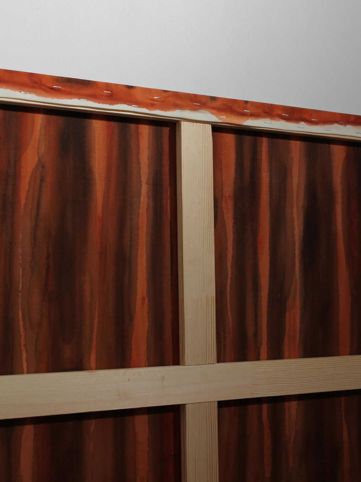 Vertical Organic Lines In Umber, Author Painting — in context