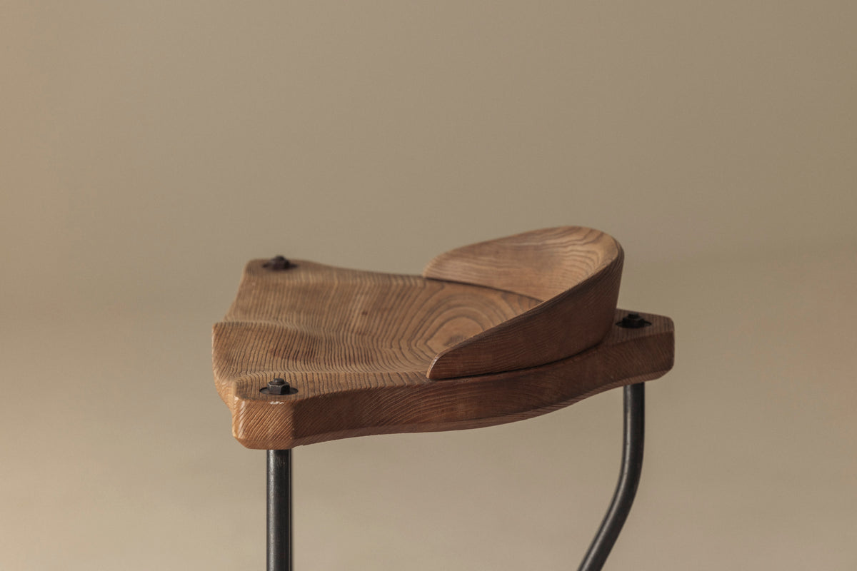 Rare 'Noah' Stool by Nigel Coates for SCP, 1988 — close-up