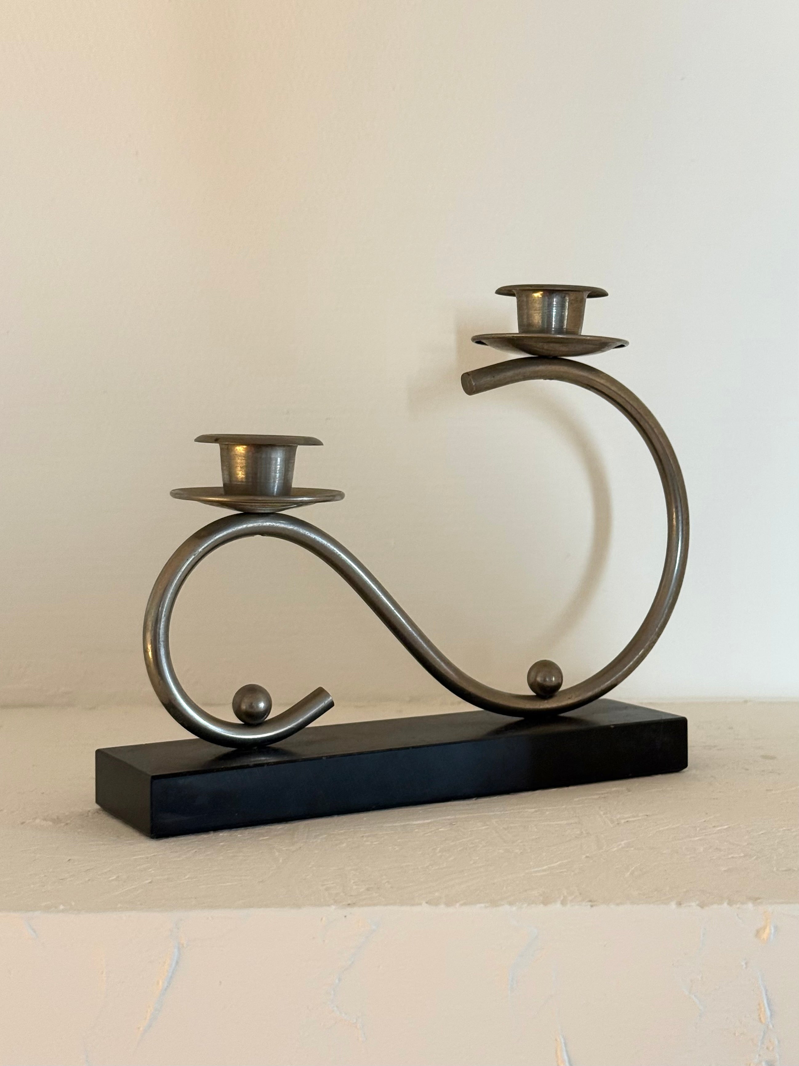 Art Deco candlestick from the 1920s — in context