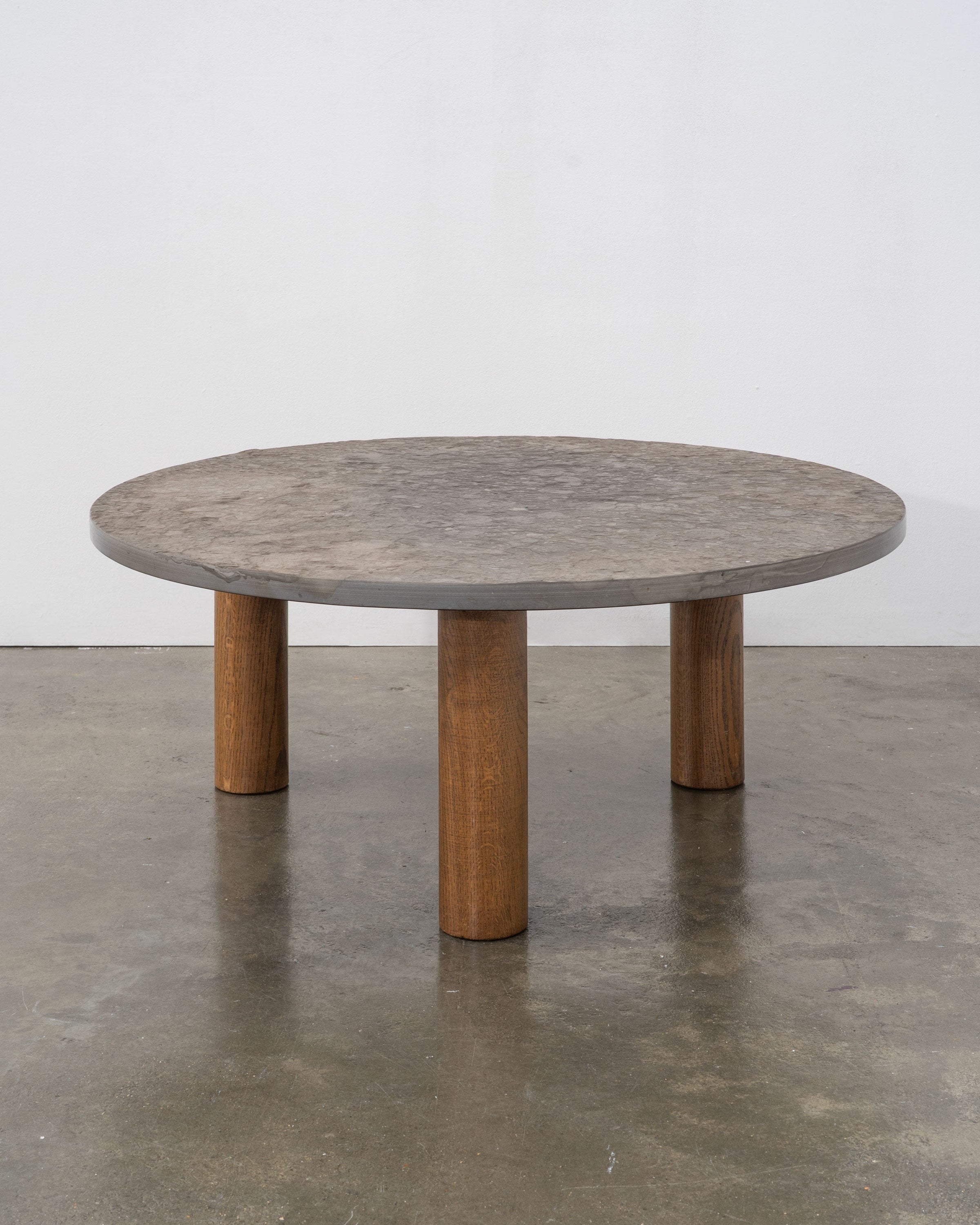 Brutalist Slate Coffee Table, c.1970 by Tom Bogle | The Oblist