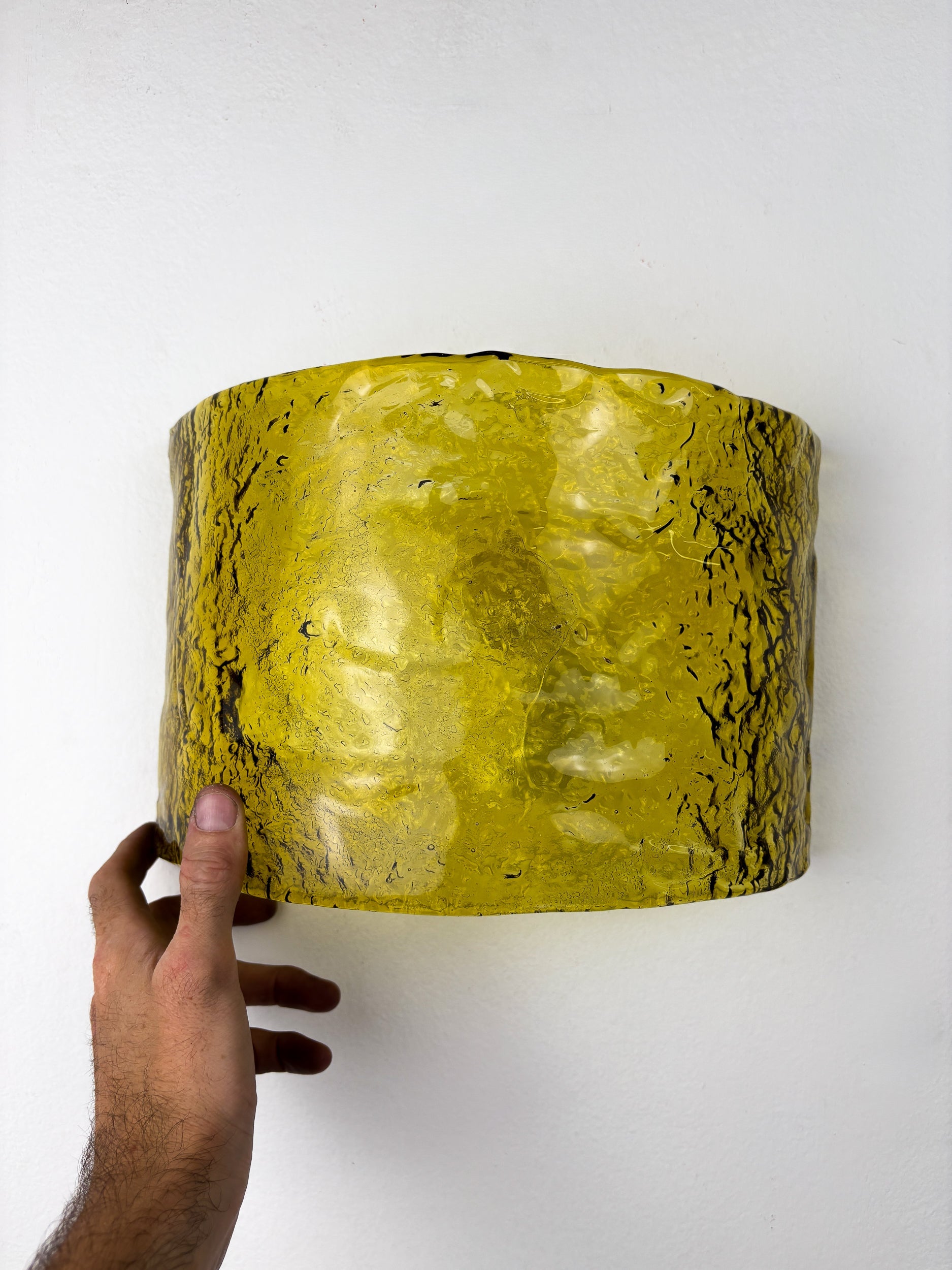 Pair of Carlo Nason for Mazzega Murano Glass Wall Sconces, Italy Circa 1970s — alternate view
