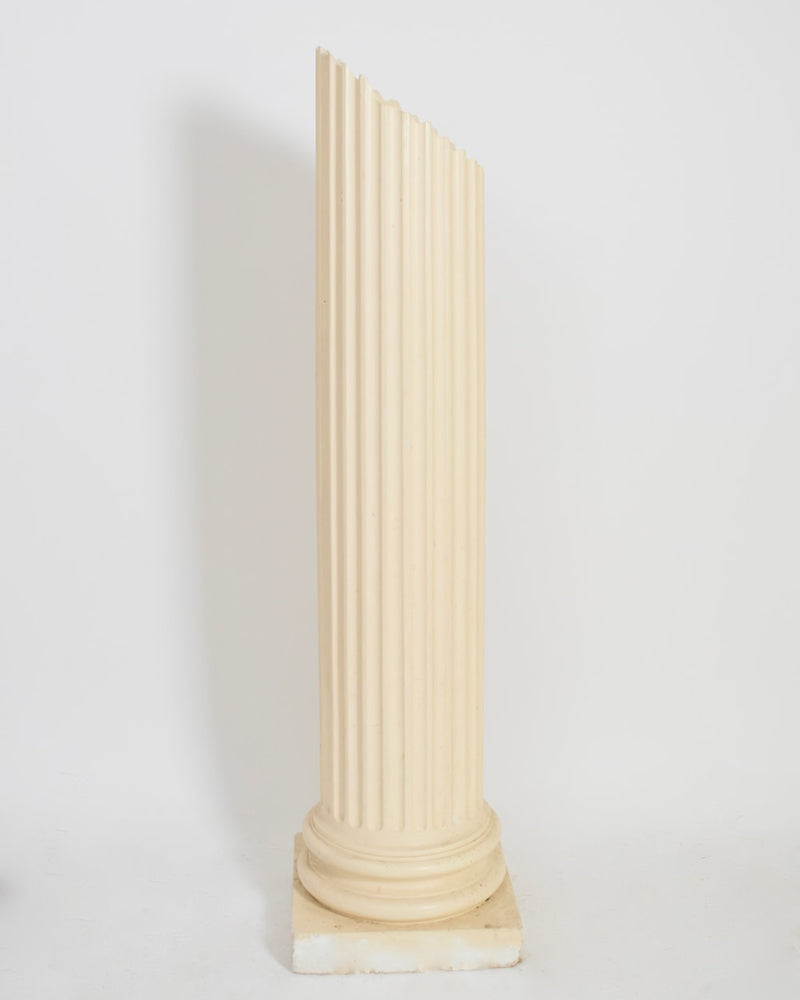 Plaster Column Floor Lamp, 1970s by Barracuda Interiors | The Oblist — vintage cream color