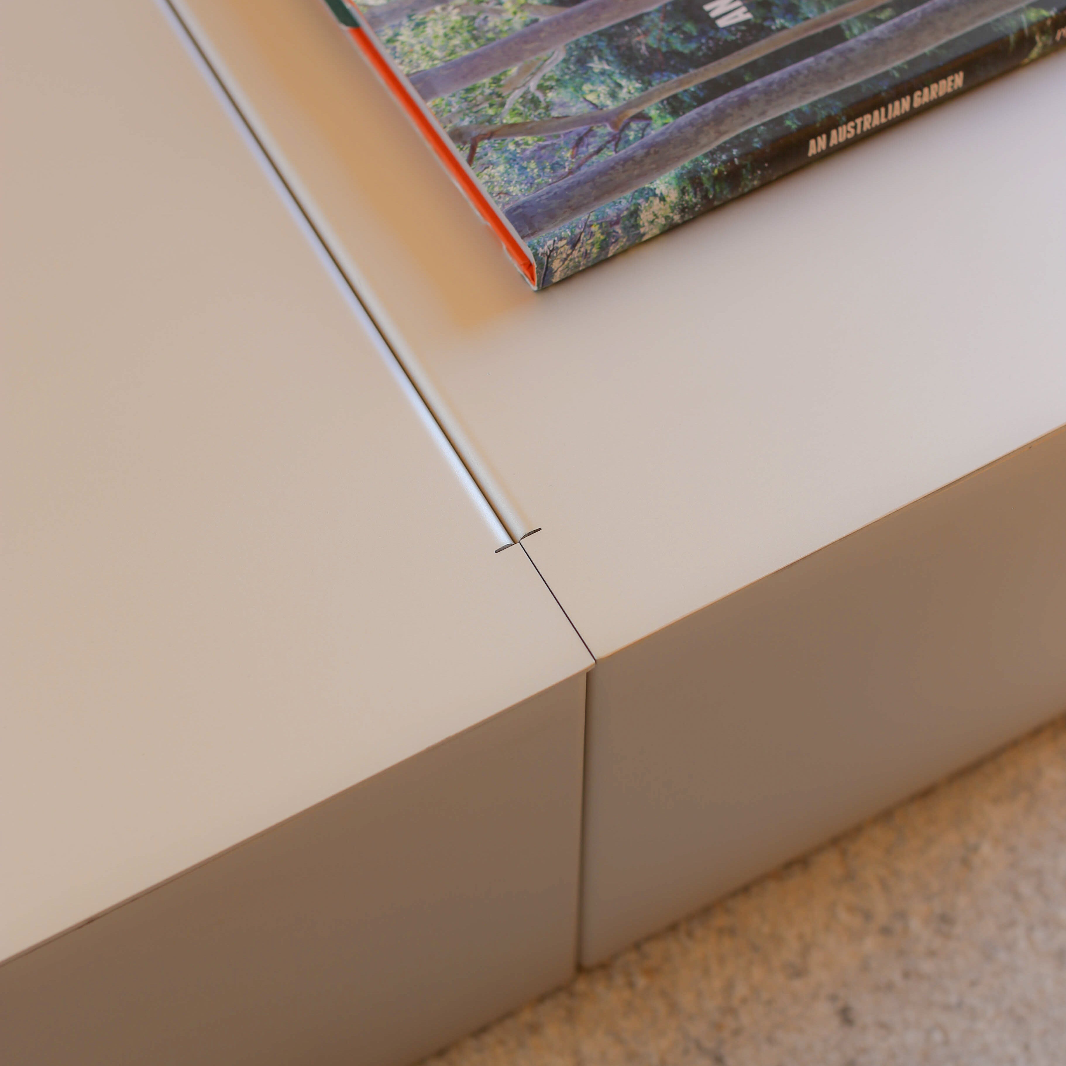 Gadroon Coffee Table in Aluminium — close-up