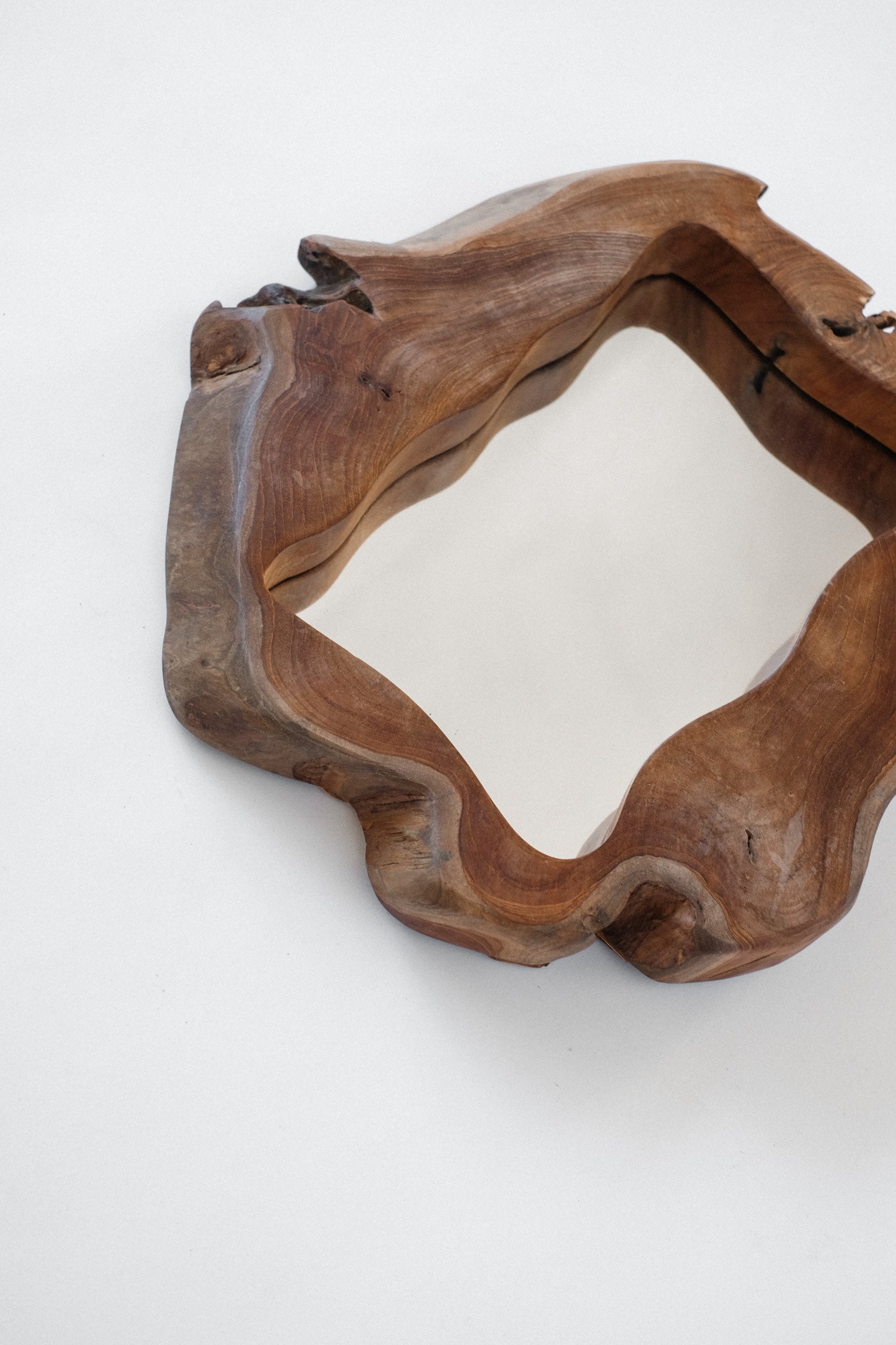 Rustic Edge Accent Mirror — lifestyle setting