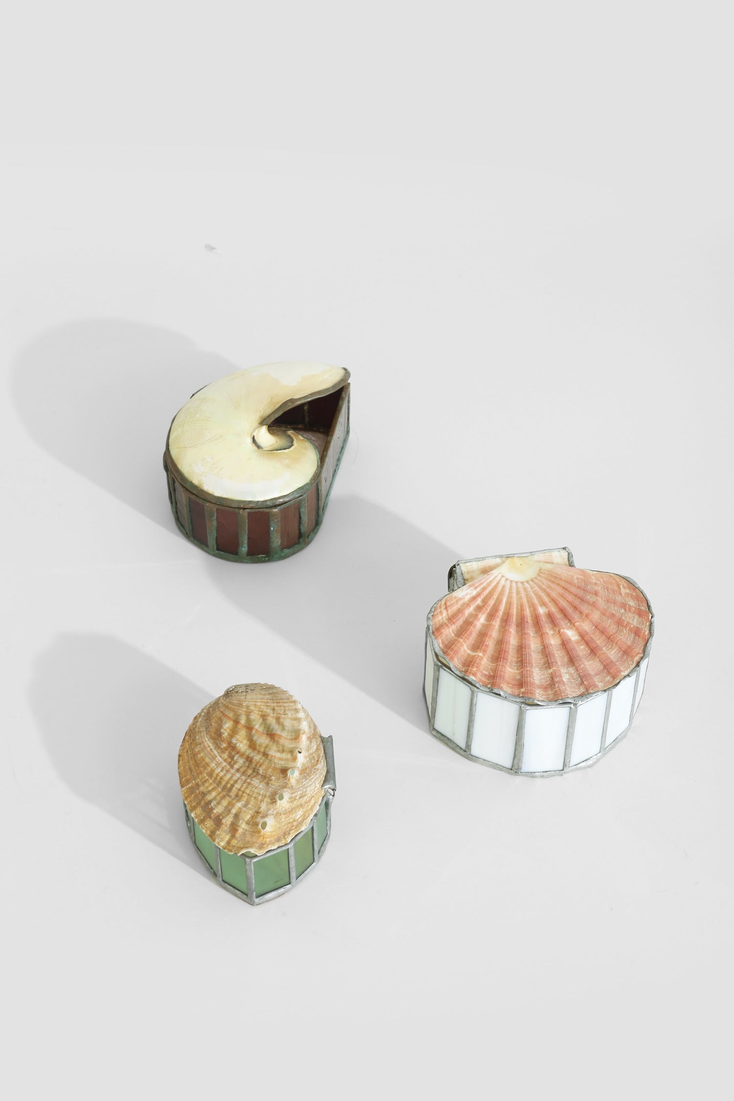Red Abalone Shell Jewelry Box — lifestyle setting