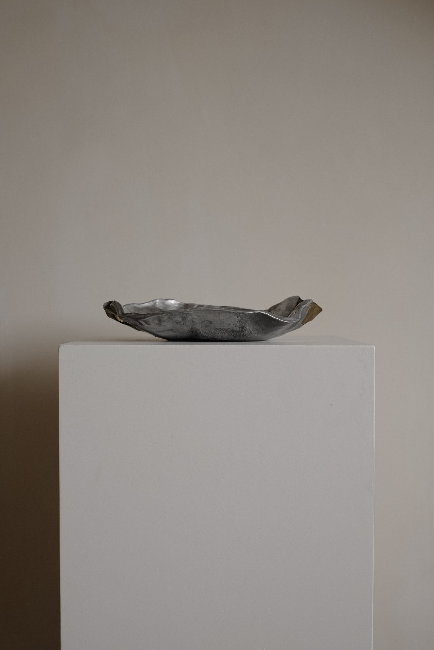 Brutalist Centerpiece Bowl by David Marshall — close-up