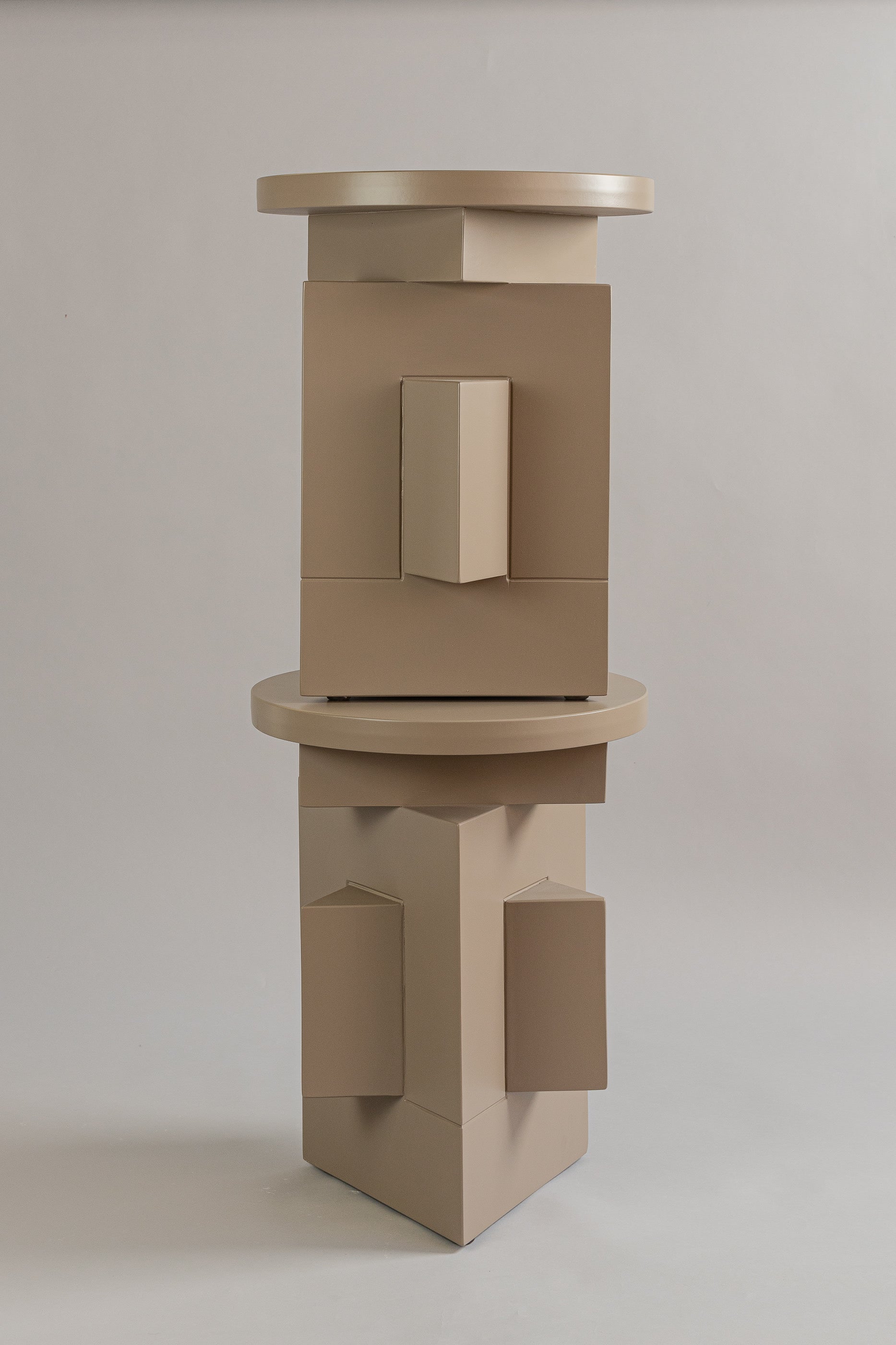 Lacquered Side Table - ASTER Series by Daniel Couttolenc, Lacquered MDF — in context