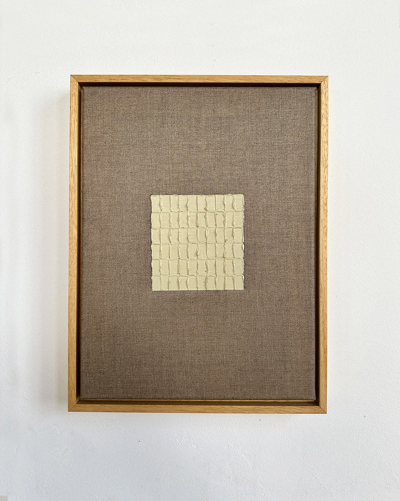 'Buff Titanium - Signature Linen' Painting by Roi Elmaliah | The Oblist