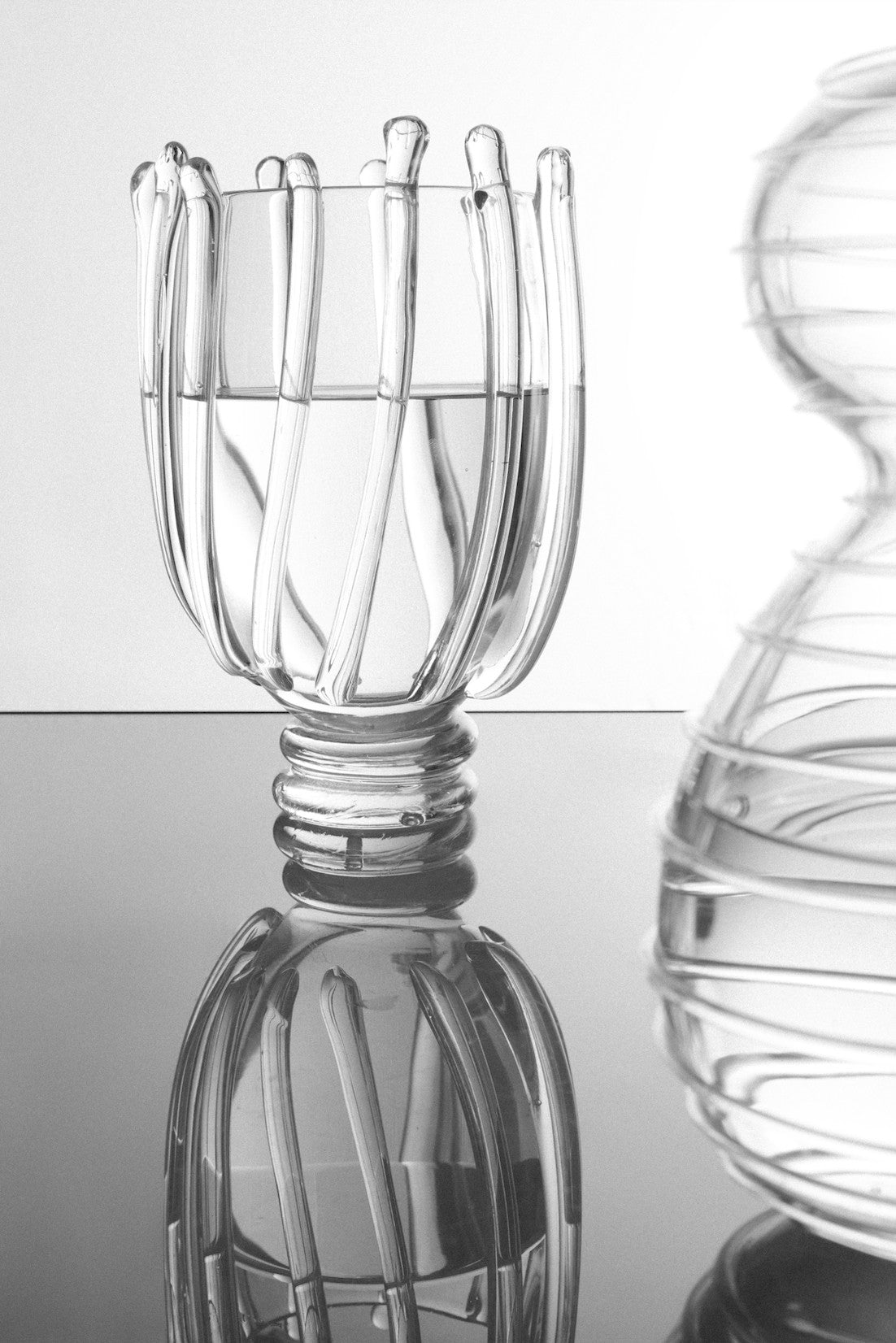 Handblown glass vase no2 — detail view