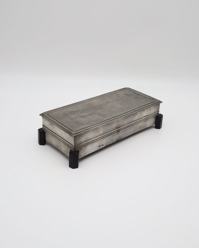 Antique George V Sterling Silver ‘Treasury’ Inkstand (c. 1910–1936) by Forma Finds | The Oblist