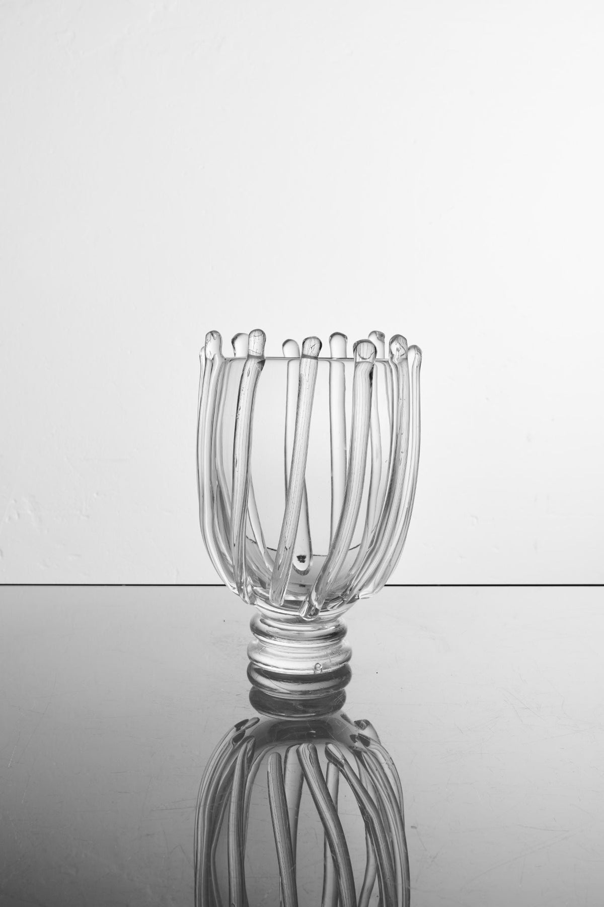 Handblown glass vase no2 — side angle