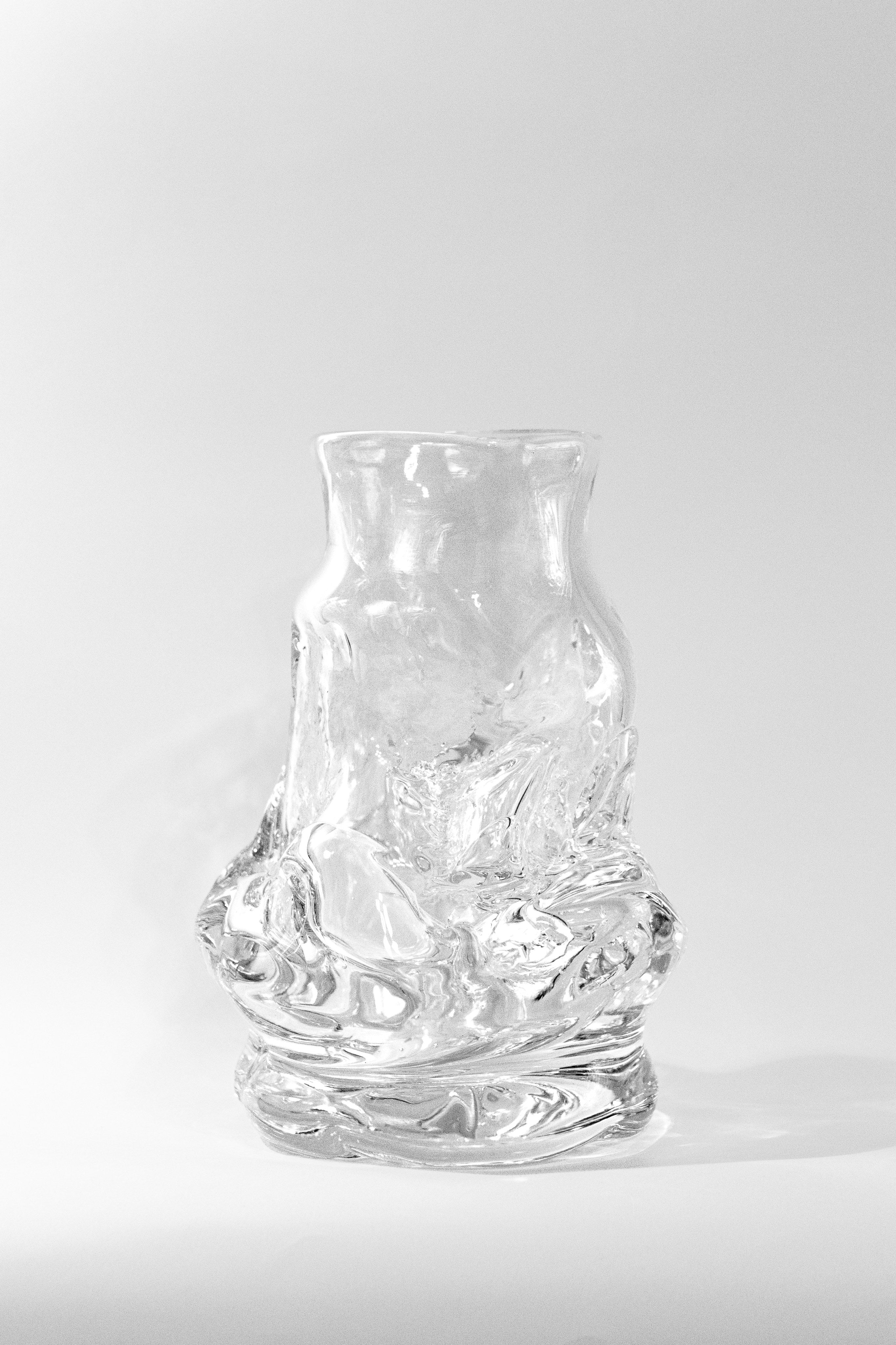 Organically Shaped Hand-blown Vase — detail view