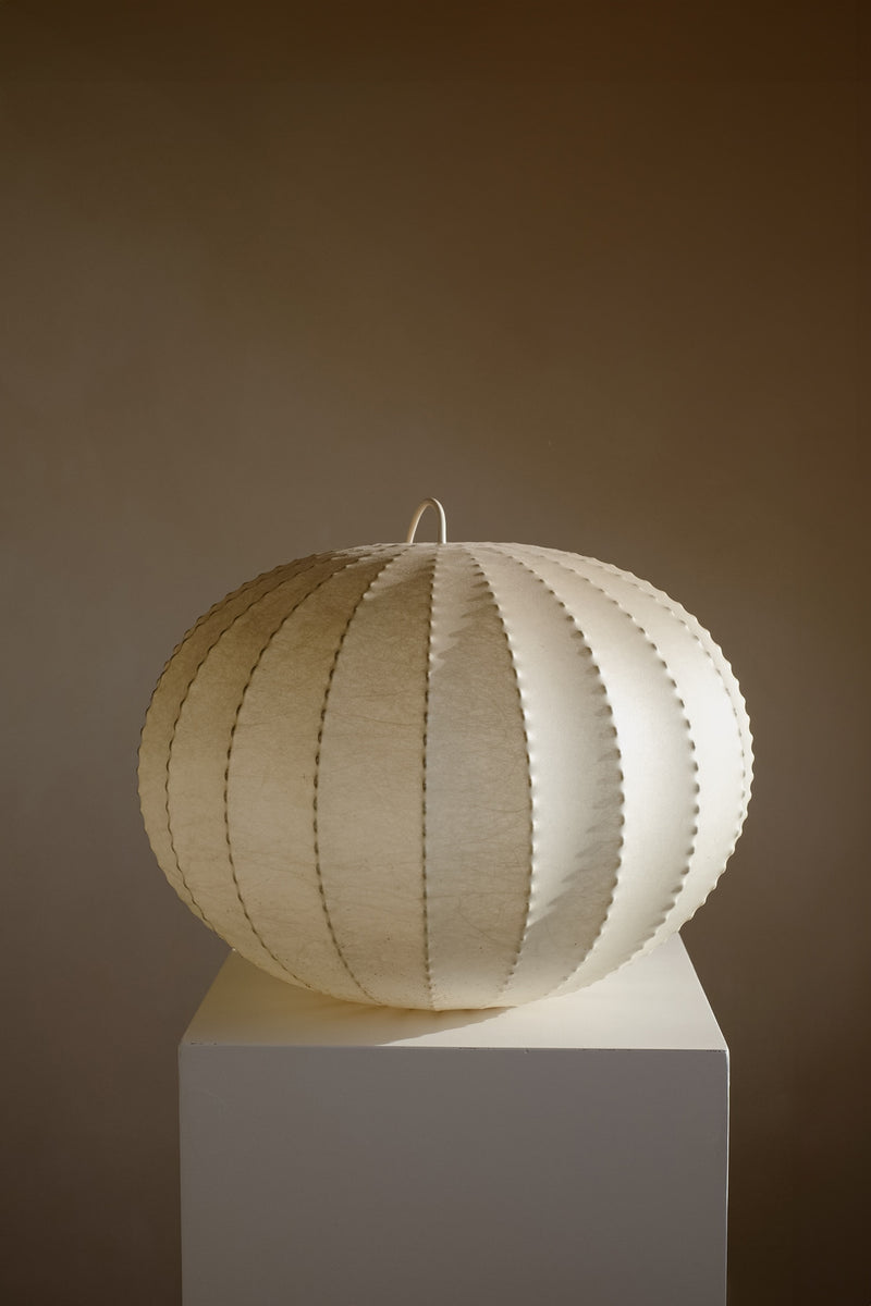 Cocoon Lamp 1960s by septembre studios | The Oblist — handmade paper, soft white color