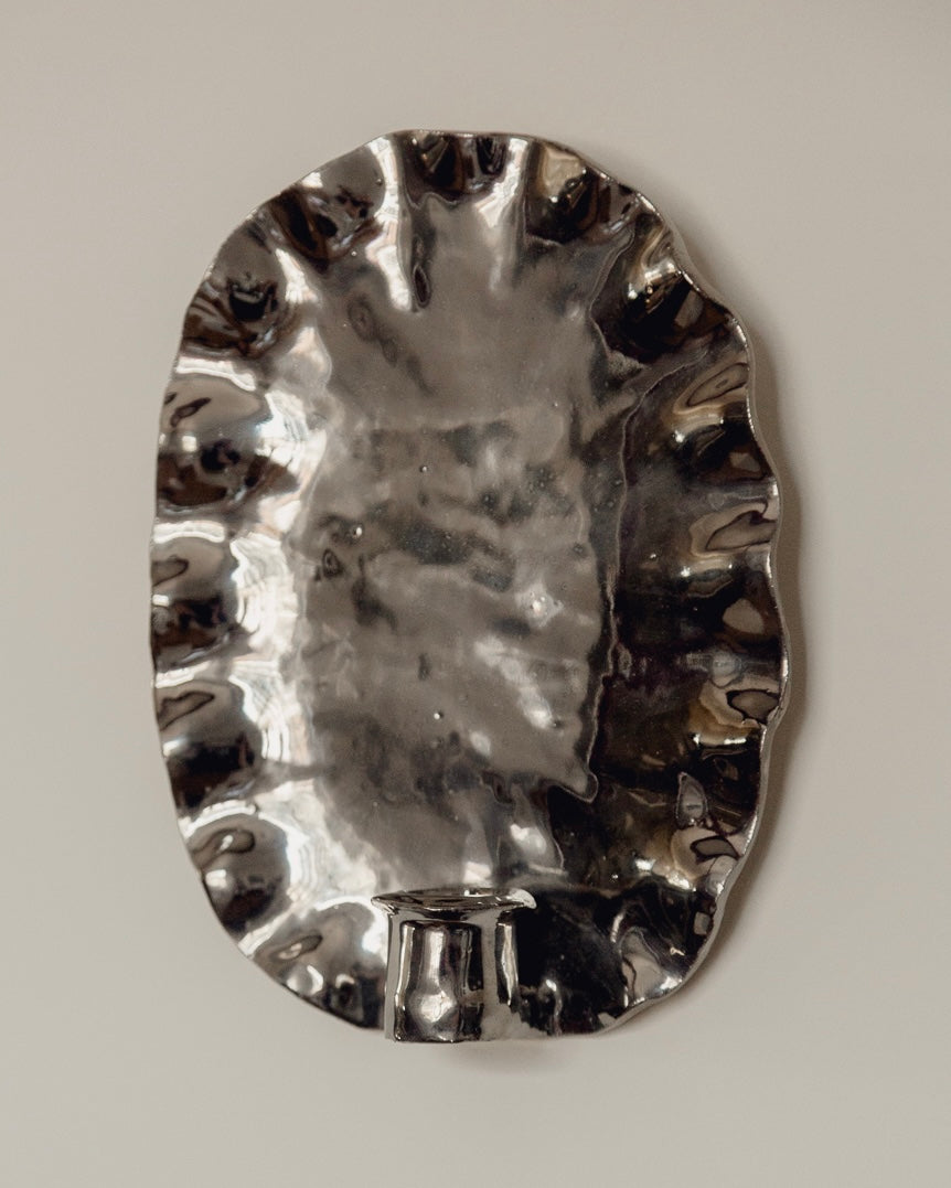 The Ortigia Sconce - 24 Karat Platinum Glaze — alternate view