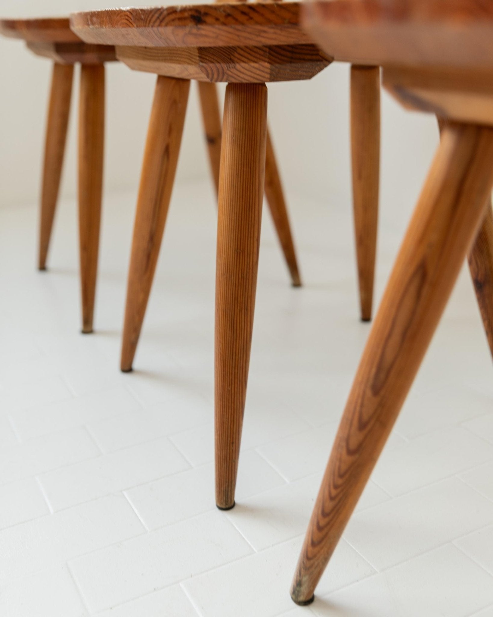 Vintage 1960s Wooden Farmhouse Chairs by Bottega Jacobs