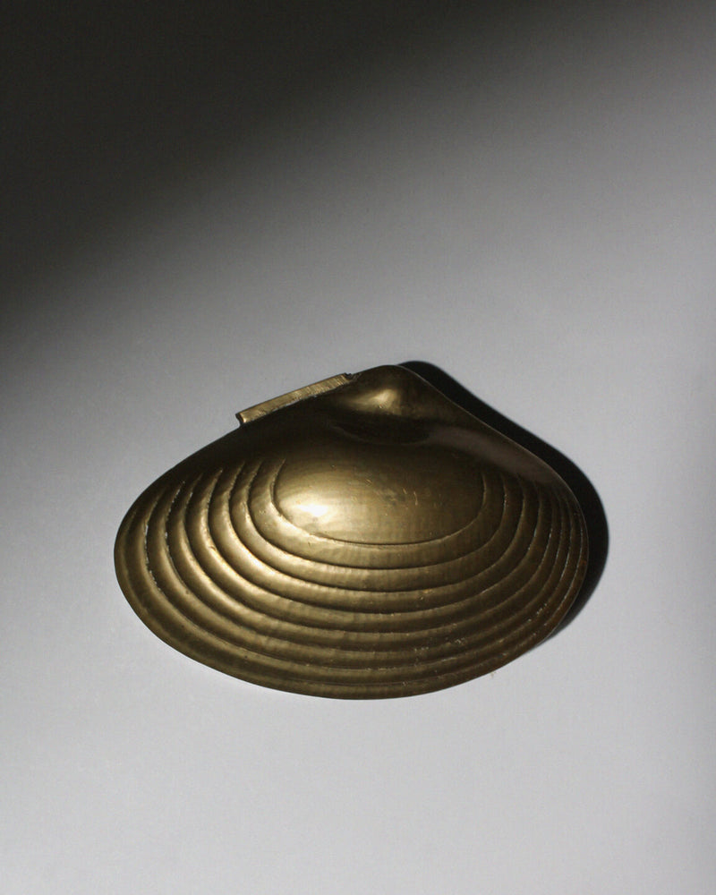 Brass Clamshell Trinket Box by Vintage Stories | The Oblist — handcrafted brass design