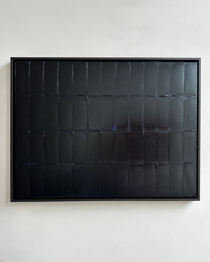 'Prussian Deep Blue - Strokes' Painting by Roi Elmaliah | The Oblist