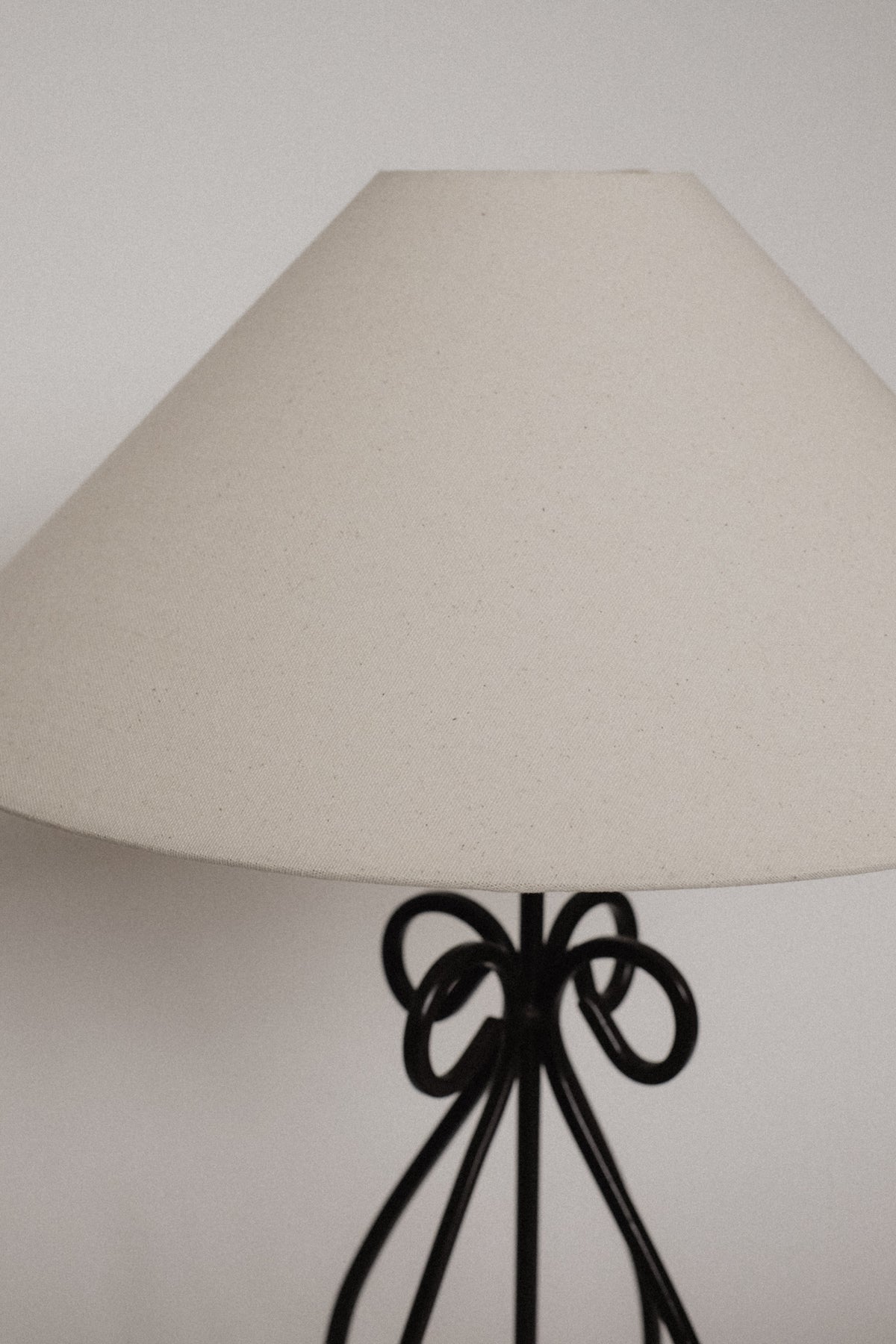 Large Elegant Scrollwork Metal Table Lamp — alternate view