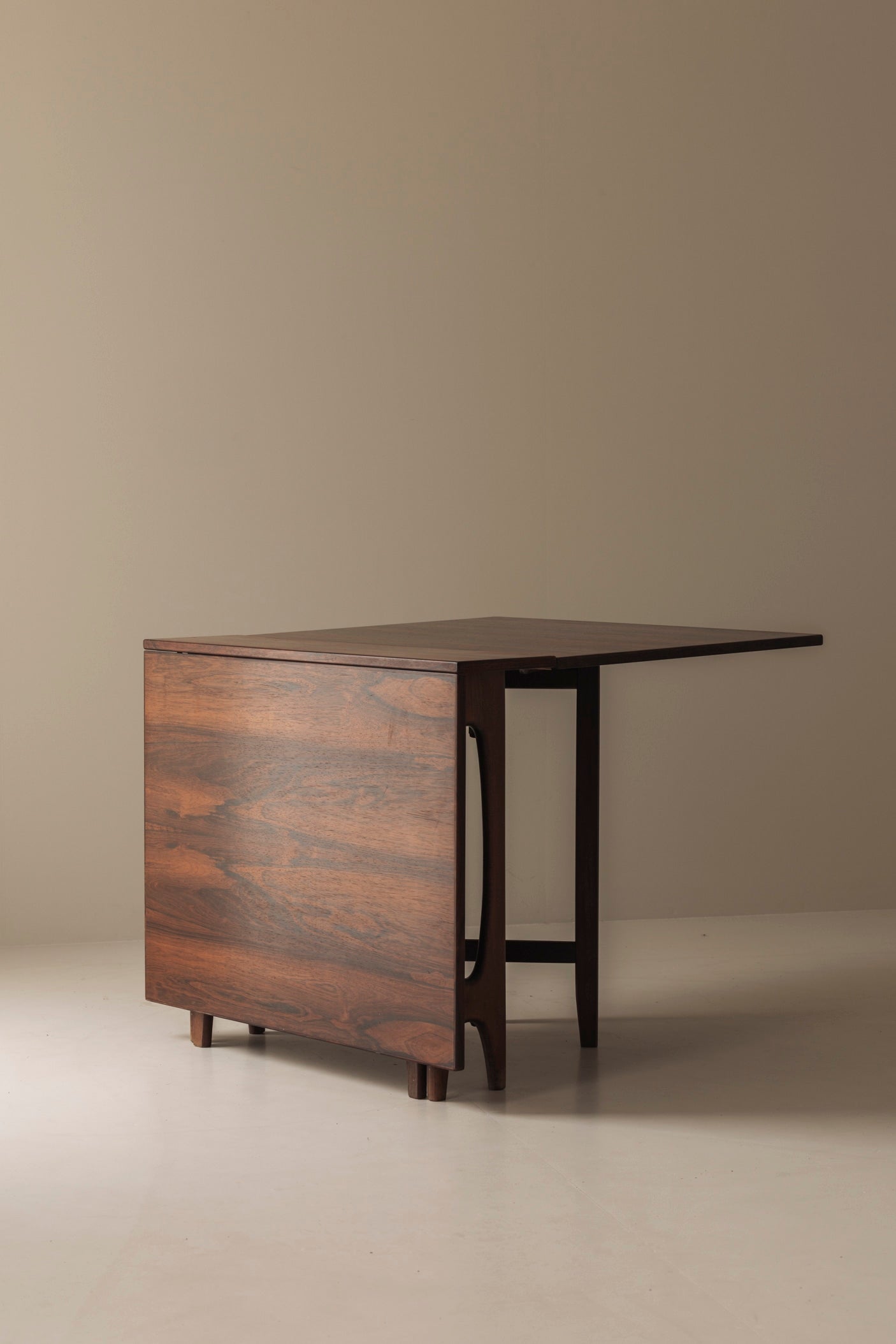 Rosewood folding table by Bendt Winge, Norway 1960s. — alternate view