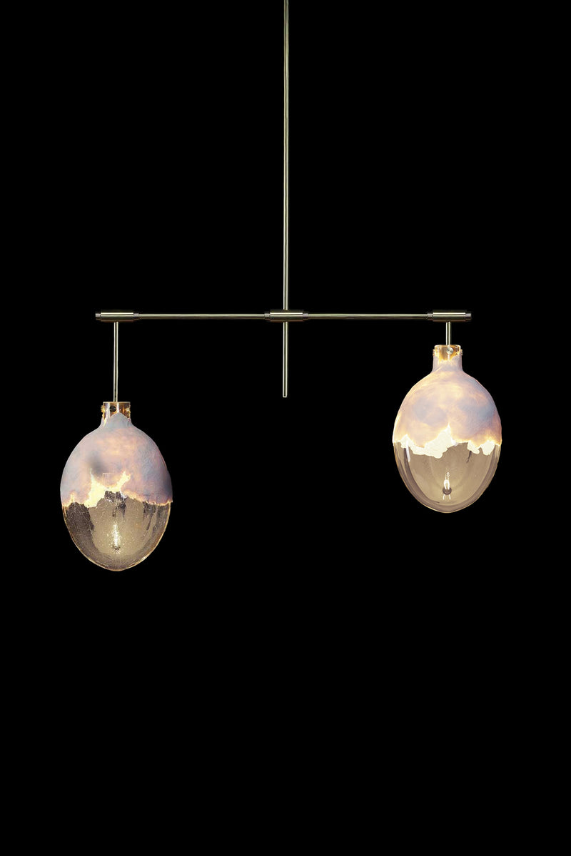 GLOW 2 CHANDELIER by KAIA | The Oblist — glass globes, modern design