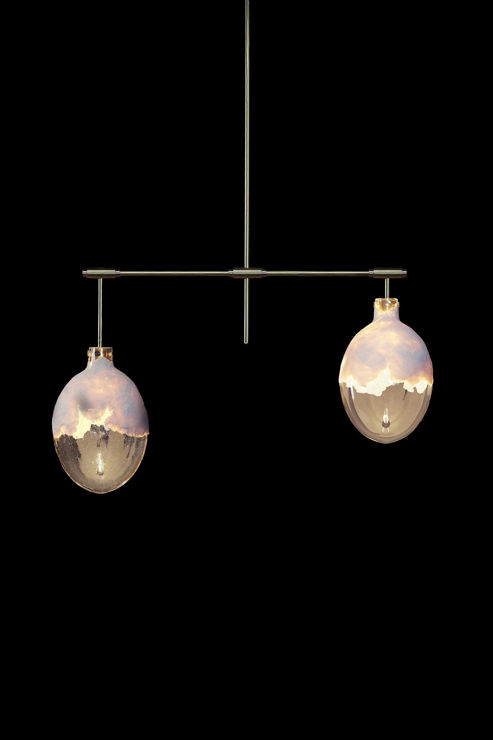 GLOW 2 CHANDELIER by KAIA | The Oblist — glass globes, modern design