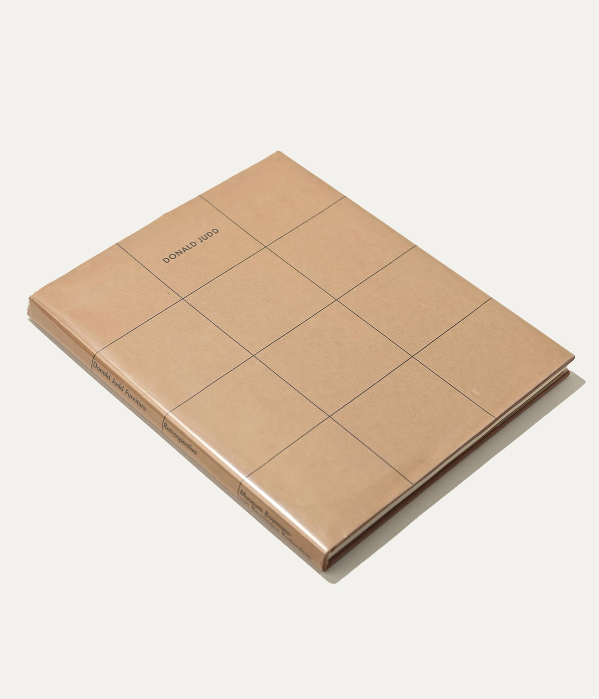 Donald Judd Furniture Retrospective (hardcover), Museum Boymans-von Beuningen, 1993 Book — side angle