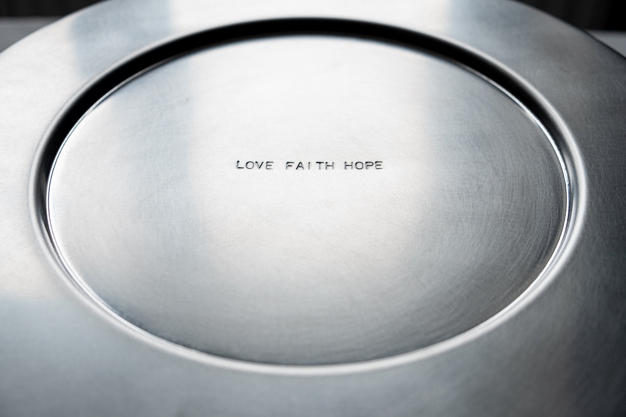 TRACES — Stainless Steel Plates — alternate view