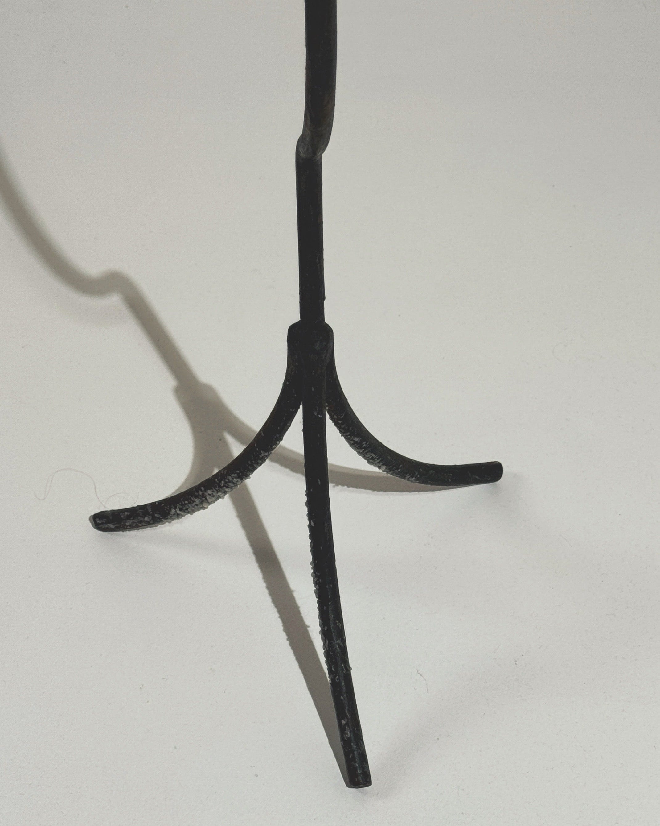 Large Sculptural Wrought Iron Candleholder