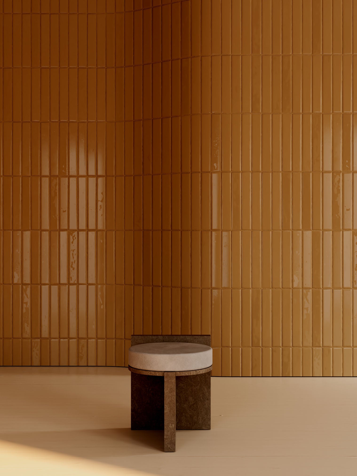Meï 01' Stool by volta | The Oblist — handcrafted stone and fabric
