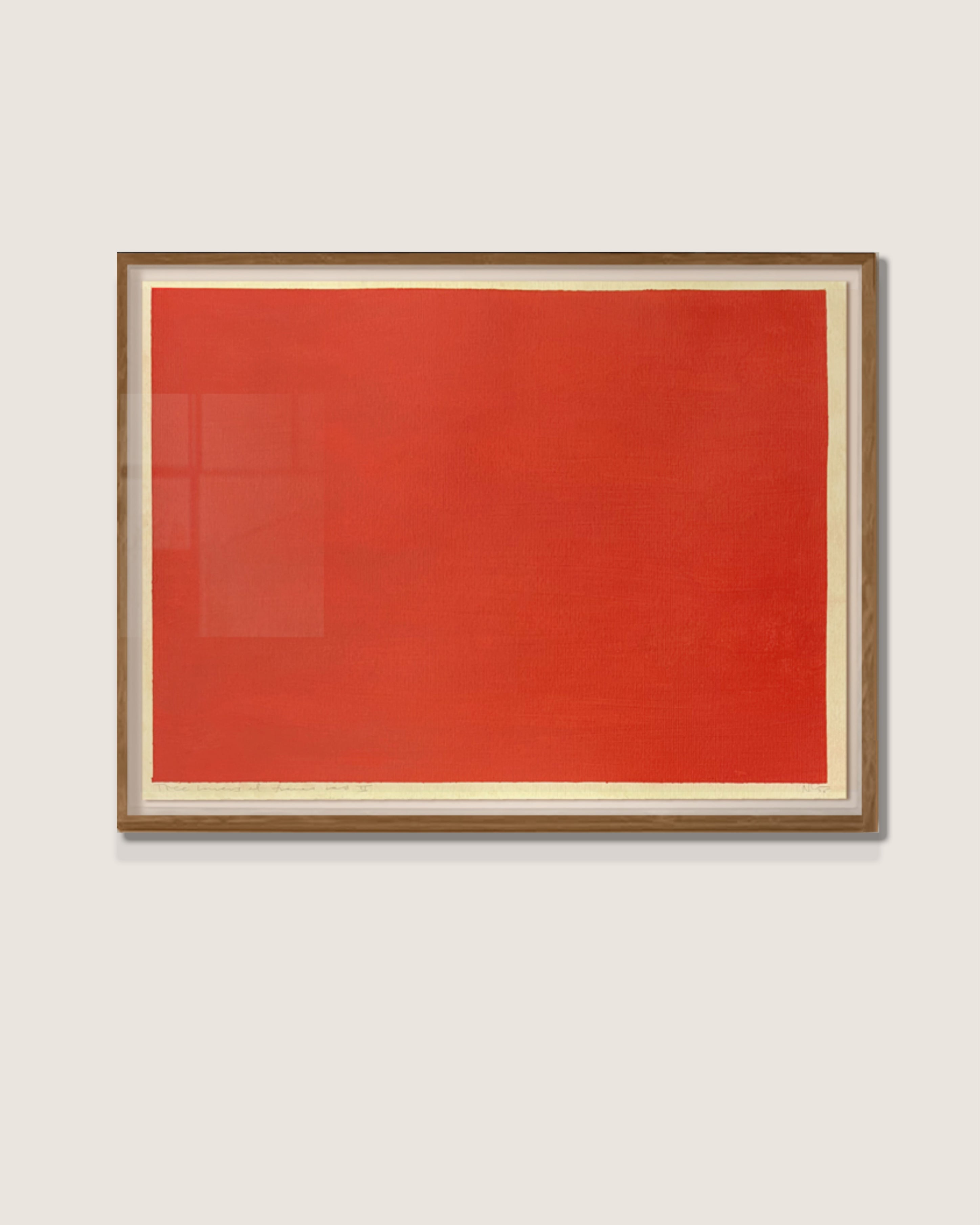 "Three Layers of French Red" Dye and Pigment on Aged Paper by Médecine | The Oblist