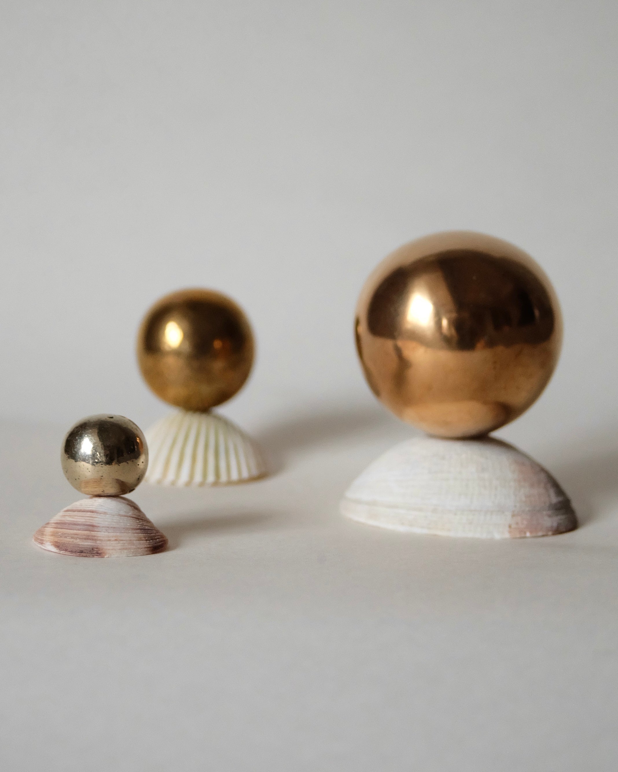 CERCLE Cabinet Knob Large — front view of brass knob on neutral background