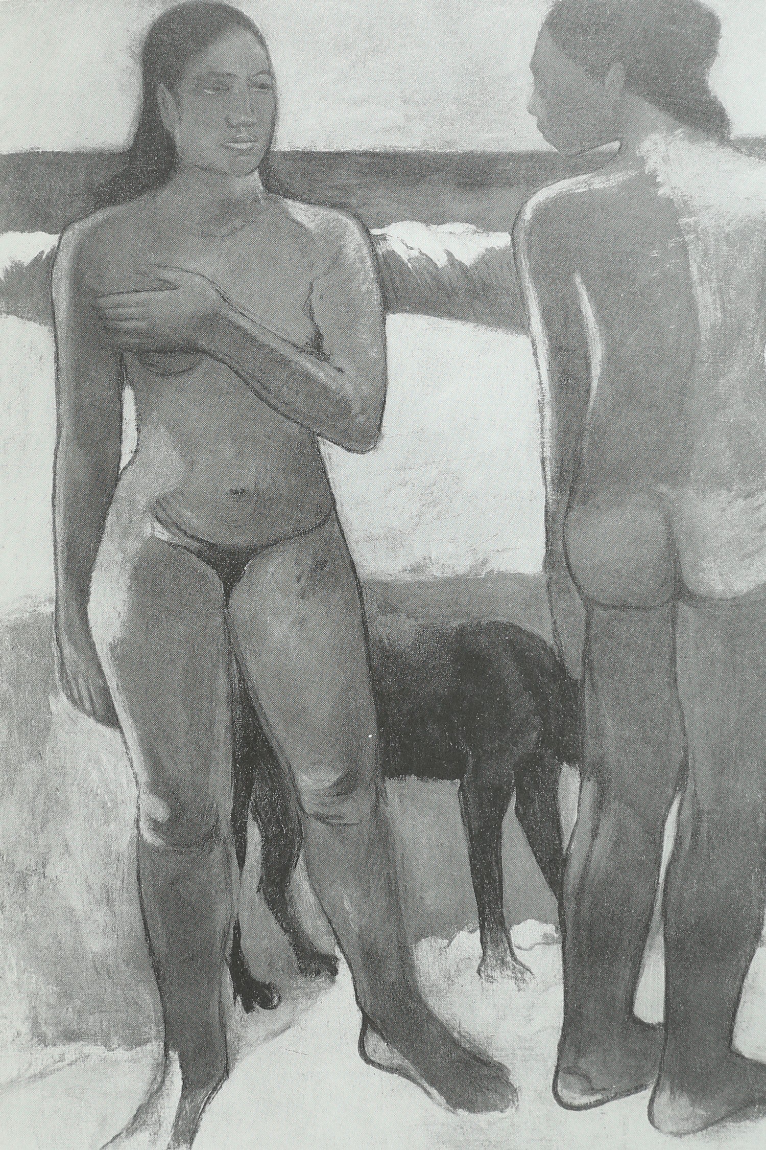 Gauguin: A Retrospective Book — top view on textured white surface