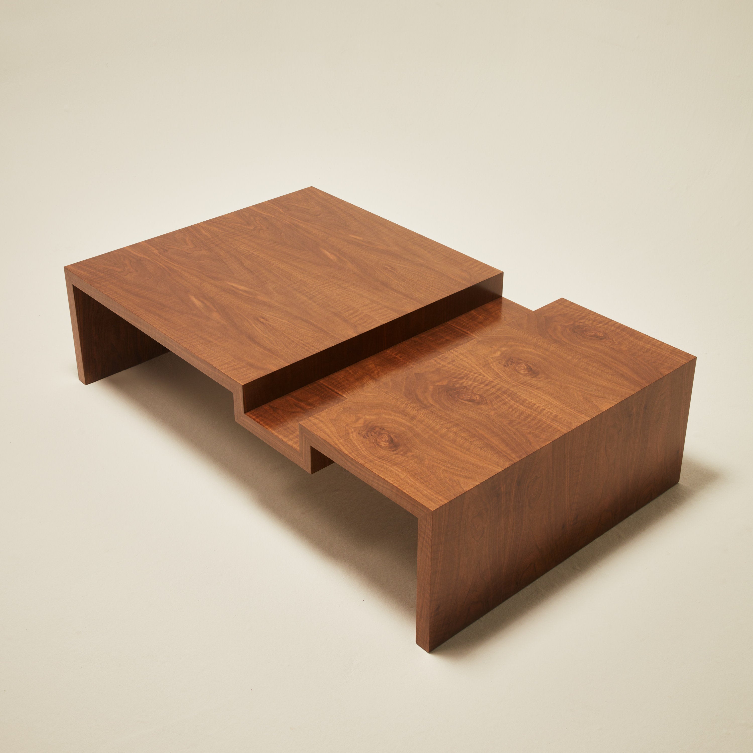 'Continuous' Coffee Table I Handcrafted in Wood Veneer by Atelier FM | The Oblist
