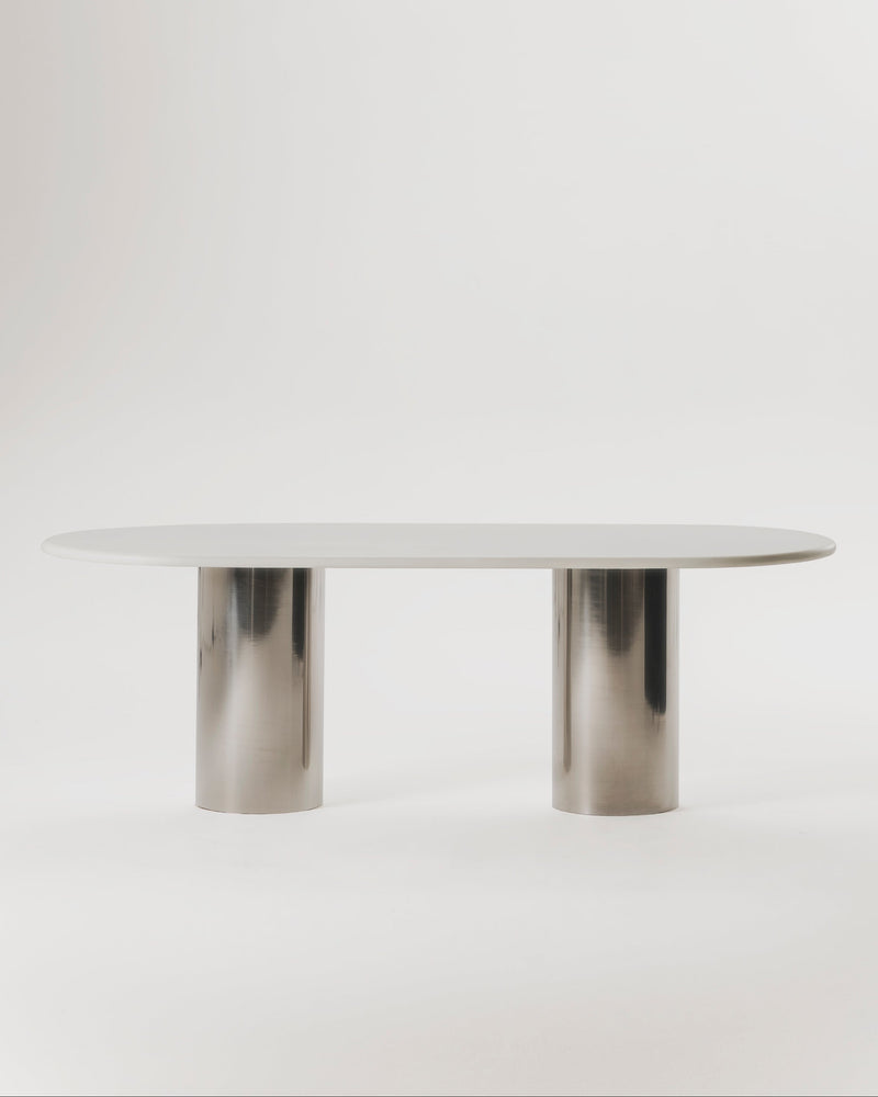Seho Dining Table by MarlotBaus | The Oblist — modern design, metal base