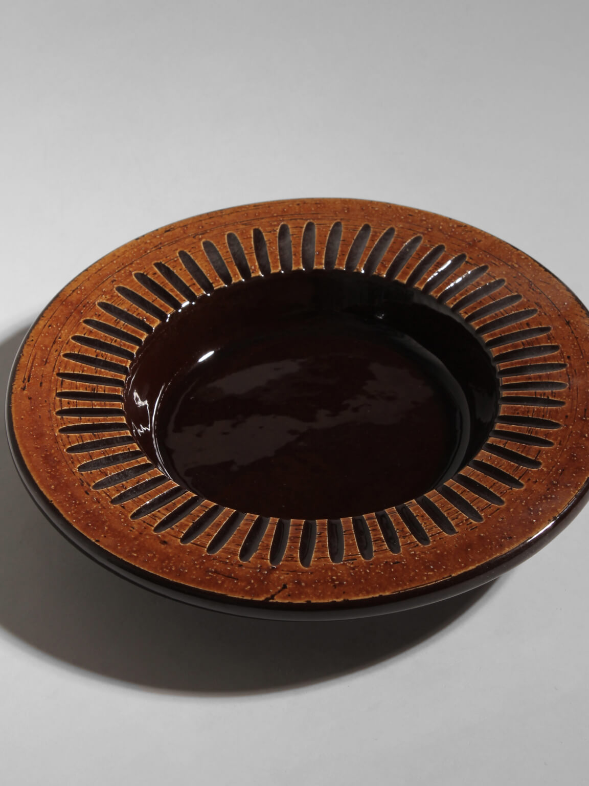 Eke Bjerén Decorative Sunflower Ceramic Plate — close-up
