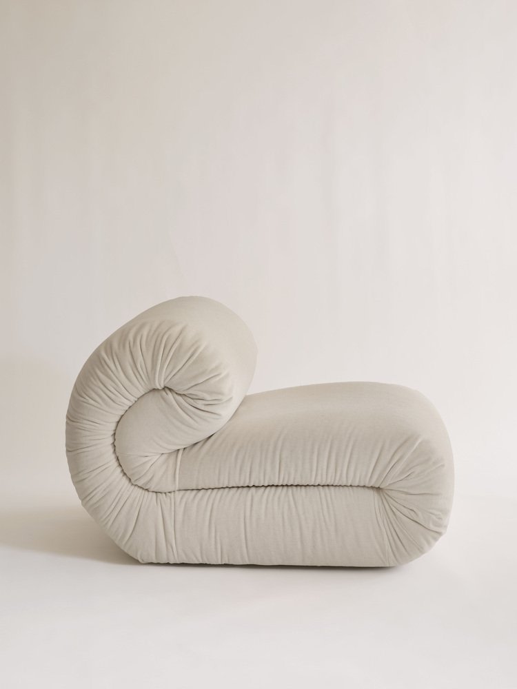 Riccio Armchair in Alpaca Velvet — lifestyle setting