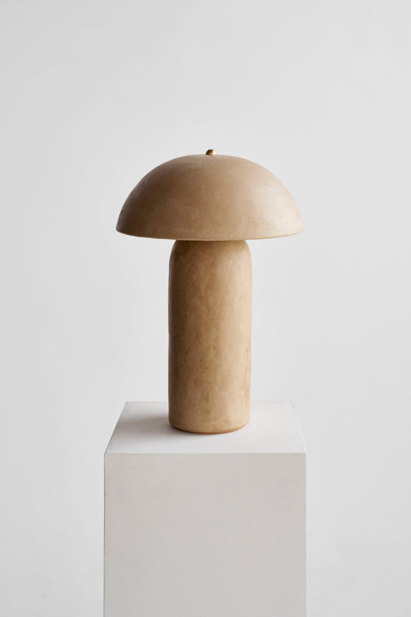 Lime Plaster Tera Lamp by Ceramicah | The Oblist