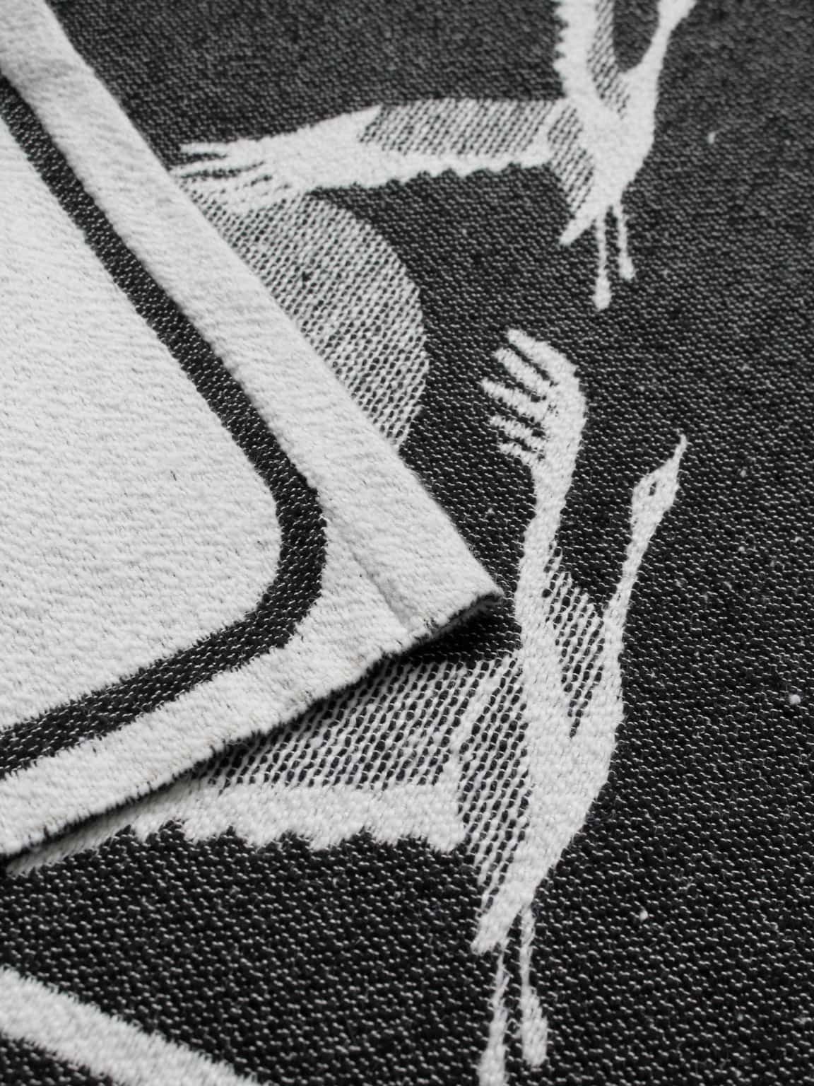 Tapisserie en laine finlandaise vintage