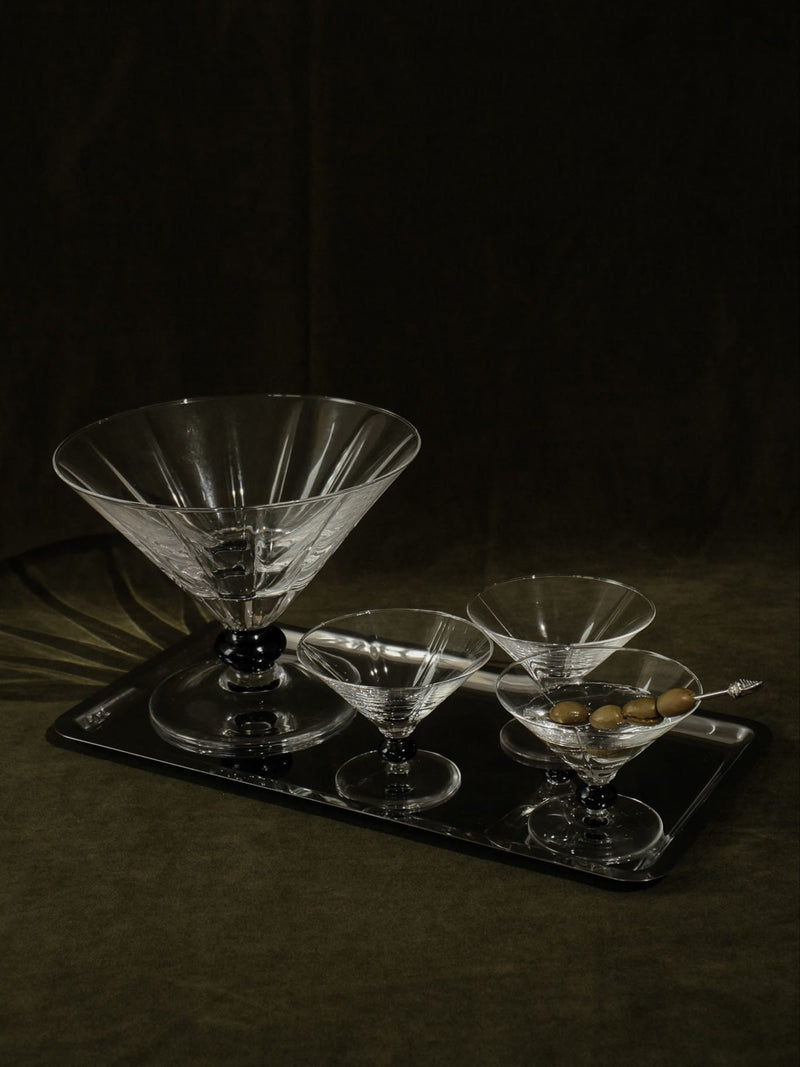Crystal Serving Bowl and Coupe Set (4 pieces) by Truffe Studio | The Oblist