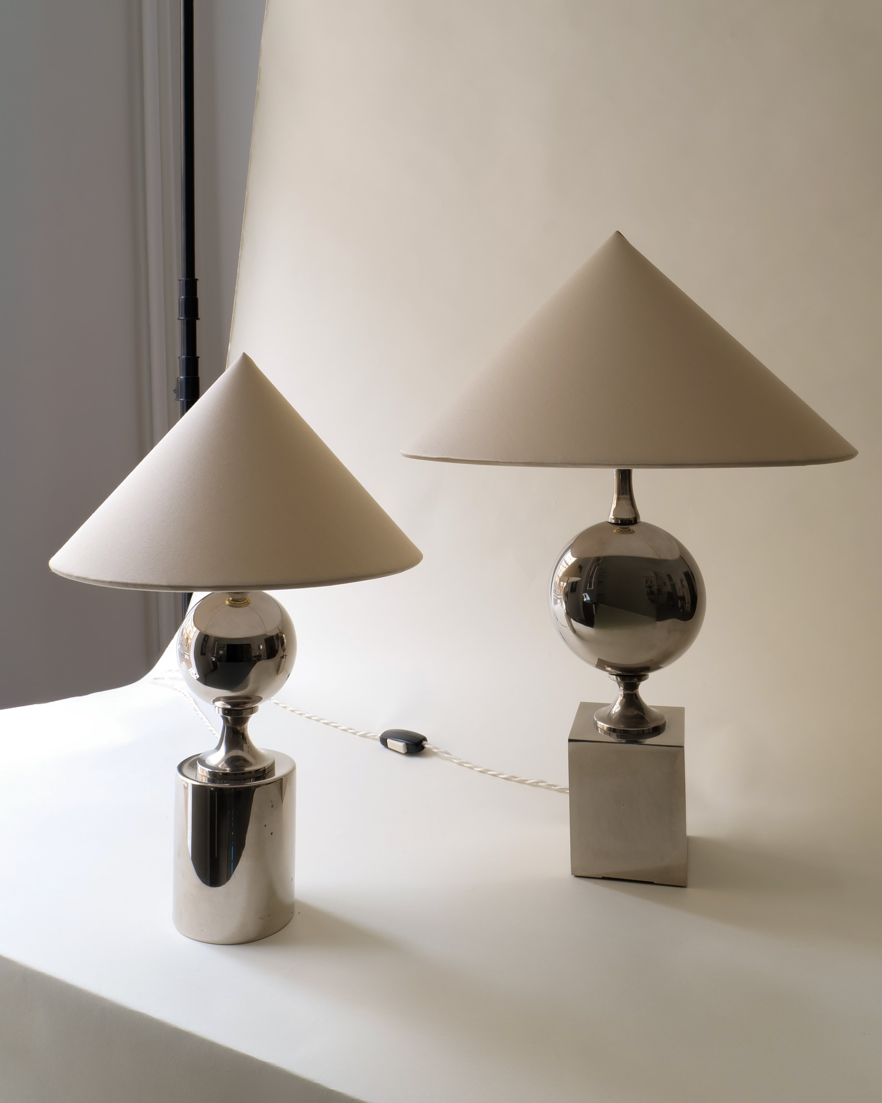 Barbier Chrome Table Lamp