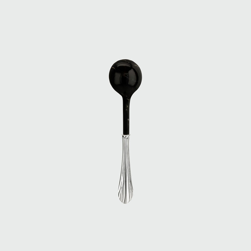 Ossu Black Spoon by Tavares 1922 | The Oblist — handcrafted black ceramic