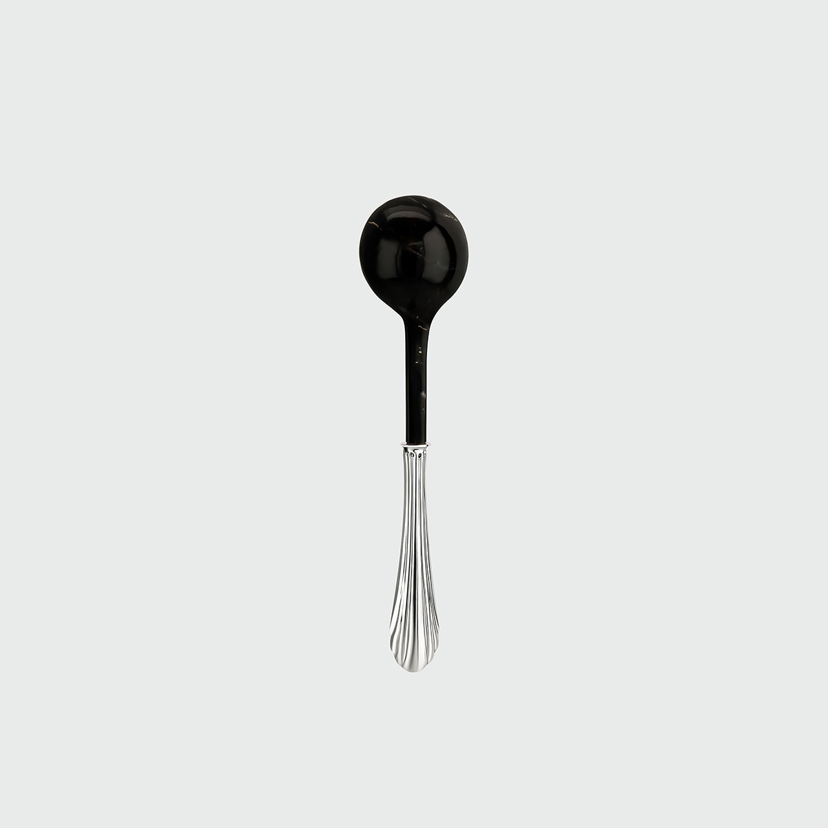 Ossu Black Spoon by Tavares 1922 | The Oblist — handcrafted black ceramic