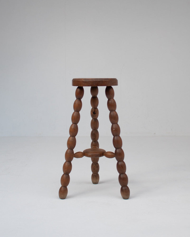 Bobbin Stool in Solid Walnut Wood by Malata Antwerp | The Oblist