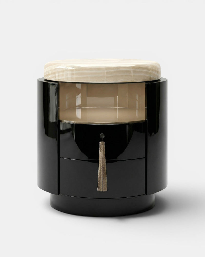 Pompon Black And Ivory Onyx by Marbera | The Oblist