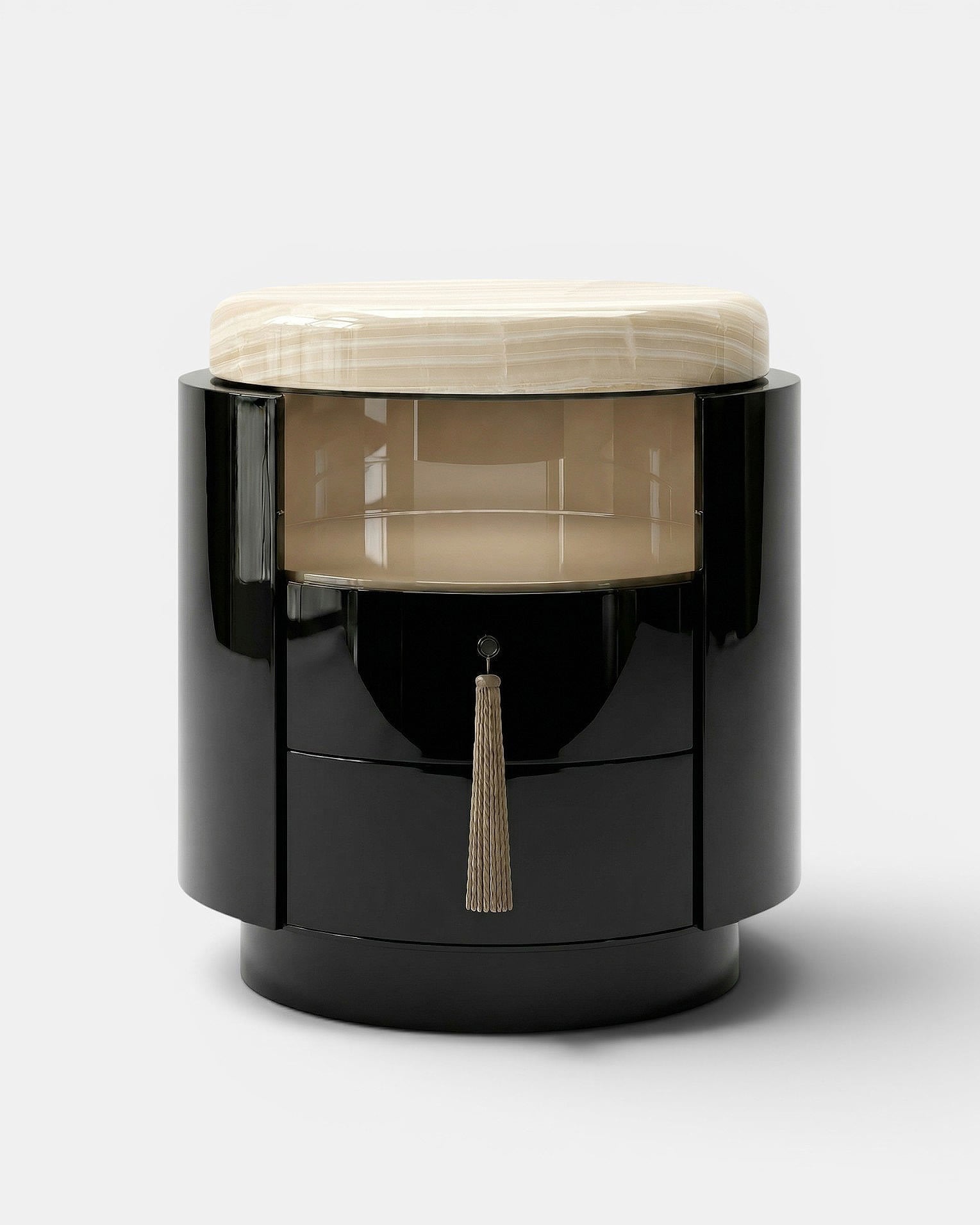 Pompon Black And Ivory Onyx by Marbera | The Oblist