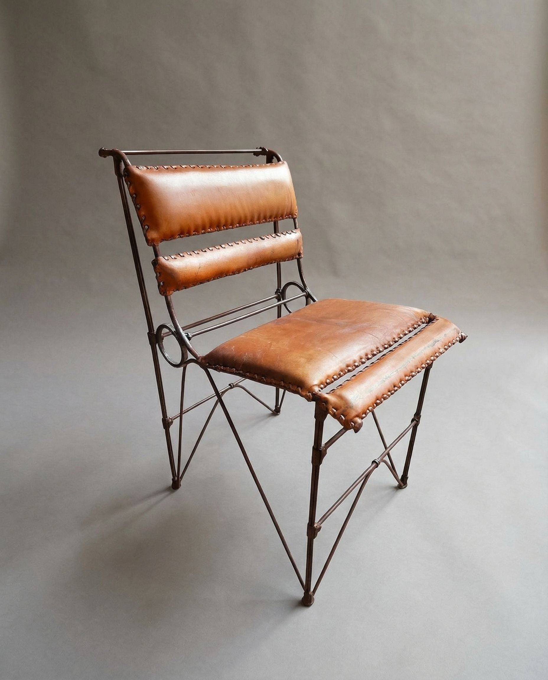 Pair of Brutalist Chairs by Ilana Goor