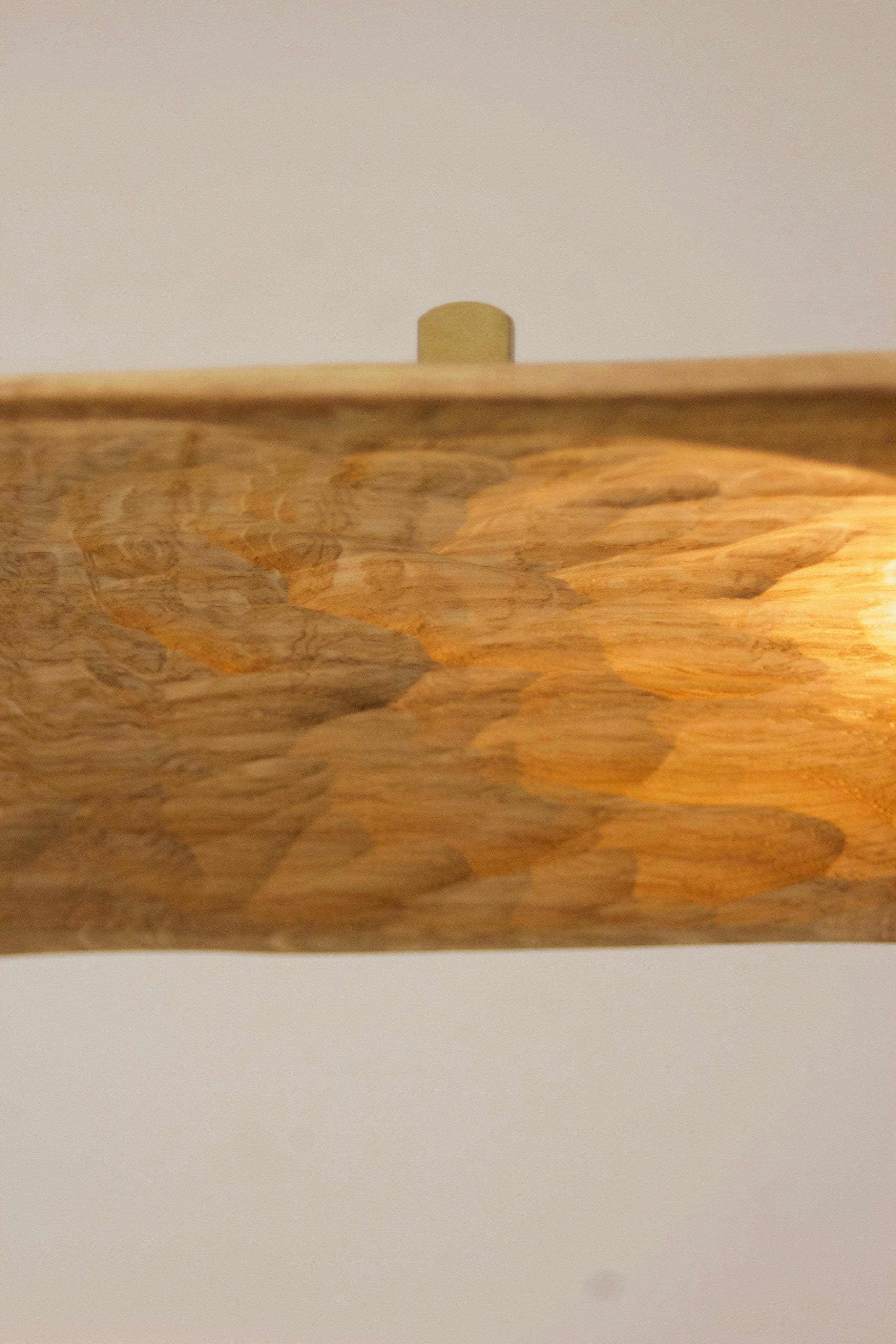 Punk Lamp, Oak/ Brass lamp — lifestyle setting