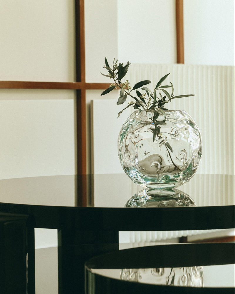 S.R. VINTAGE VASE DECO CLEAR — side angle